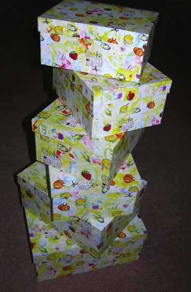 watercolor storage paper box,Gift boxes series