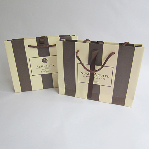 Stripes Kraft Shopping Bag ,Gift bags series
