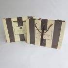 Stripes Kraft Shopping Bag 